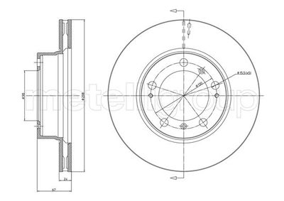 Brake Disc CIFAM 800-1075C