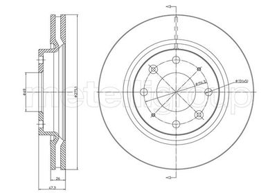 Brake Disc CIFAM 800-1078C