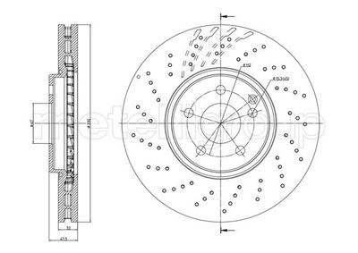Brake Disc CIFAM 800-1103FC