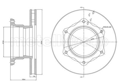 Brake Disc CIFAM 800-1105