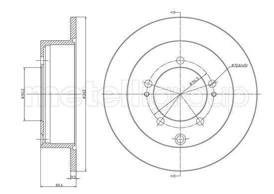 CIFAM 800-1120C Brake Disc
