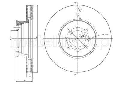 Brake Disc CIFAM 800-1131C
