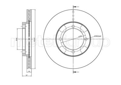 Brake Disc CIFAM 800-1158