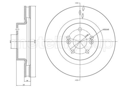 Brake Disc CIFAM 800-1159C