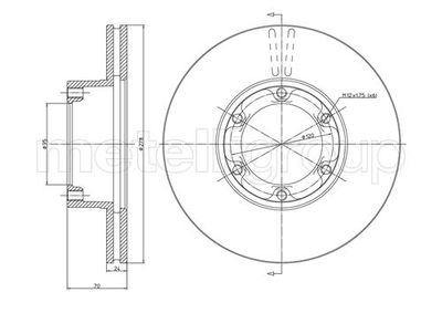 Brake Disc CIFAM 800-116