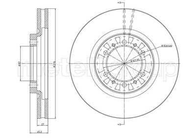 Brake Disc CIFAM 800-1187C