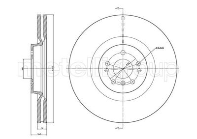 Brake Disc CIFAM 800-1206C