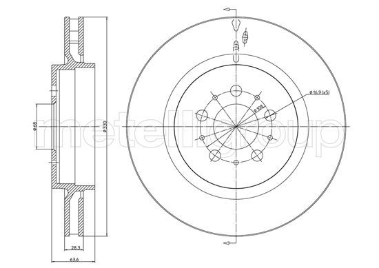 CIFAM 800-1224C Brake Disc