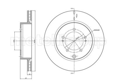 Brake Disc CIFAM 800-1230C