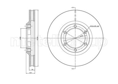 Brake Disc CIFAM 800-1238
