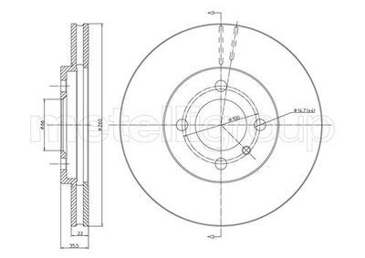 Brake Disc CIFAM 800-123