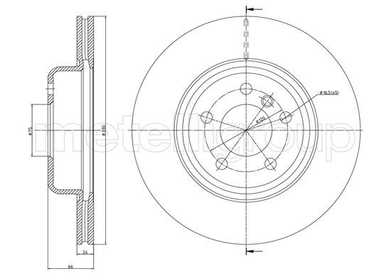 CIFAM 800-1253C Brake Disc