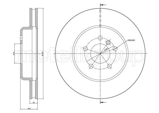 CIFAM 800-1268C Brake Disc