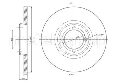 Brake Disc CIFAM 800-127