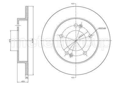 Brake Disc CIFAM 800-1284C