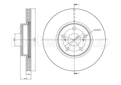 Brake Disc CIFAM 800-1308C