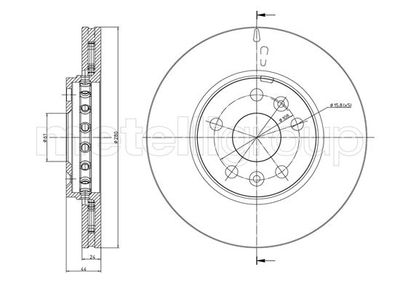 Brake Disc CIFAM 800-1341C