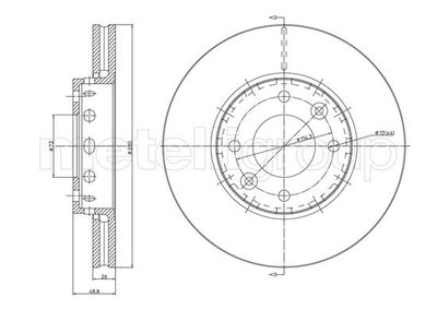 Brake Disc CIFAM 800-1355C