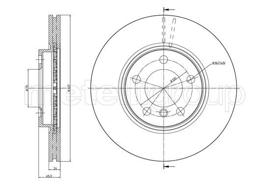 CIFAM 800-1380C Brake Disc