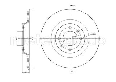 Brake Disc CIFAM 800-1393C