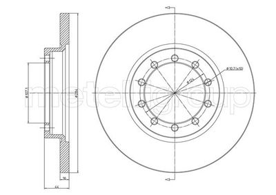 Brake Disc CIFAM 800-1469C
