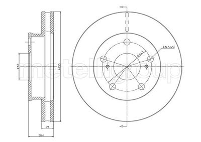 Brake Disc CIFAM 800-1481C