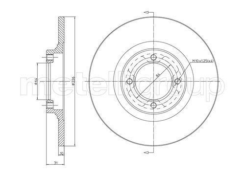 CIFAM 800-149 Brake Disc