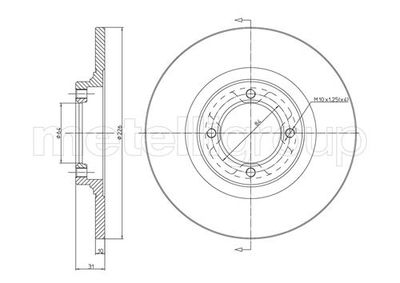 Brake Disc CIFAM 800-149