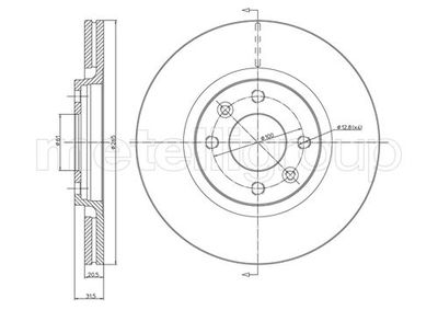 Brake Disc CIFAM 800-152