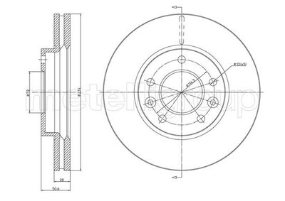 Brake Disc CIFAM 800-1554C