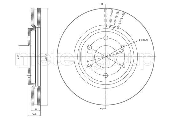 CIFAM 800-1580C Brake Disc