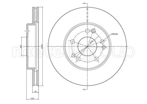 CIFAM 800-167 Brake Disc