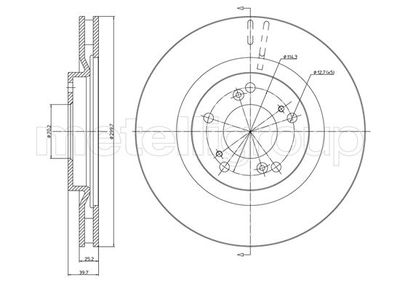 Brake Disc CIFAM 800-1677C