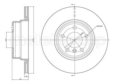 Brake Disc CIFAM 800-1682C