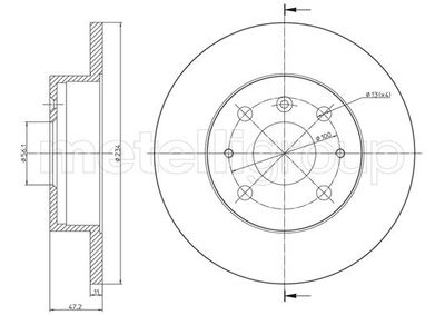 Brake Disc CIFAM 800-1705