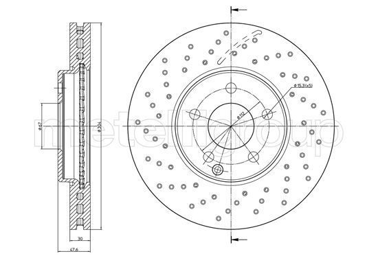 CIFAM 800-1707FC Brake Disc