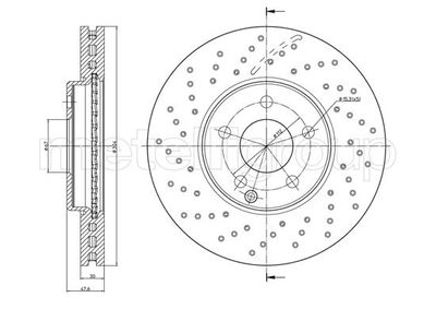 Brake Disc CIFAM 800-1707FC