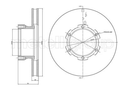 Brake Disc CIFAM 800-1715