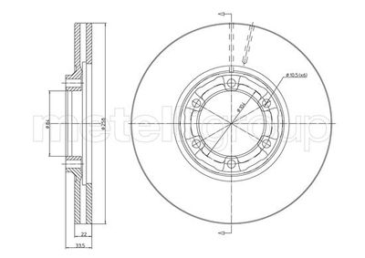 Brake Disc CIFAM 800-1736