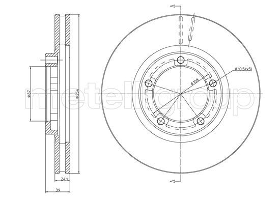 CIFAM 800-1748 Brake Disc