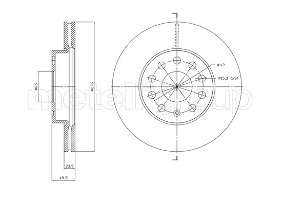 CIFAM 800-1767C Brake Disc