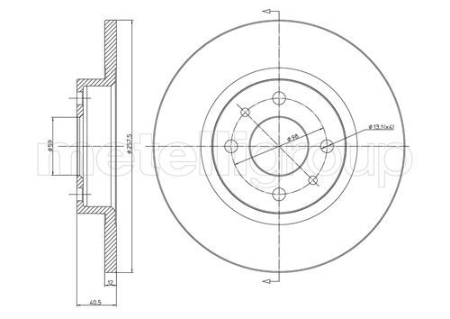 CIFAM 800-179 Brake Disc