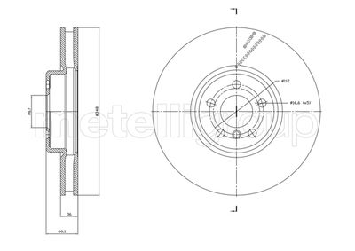 Brake Disc CIFAM 800-1867C
