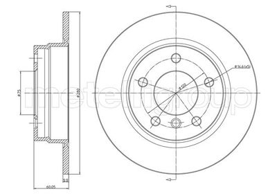 Brake Disc CIFAM 800-229C