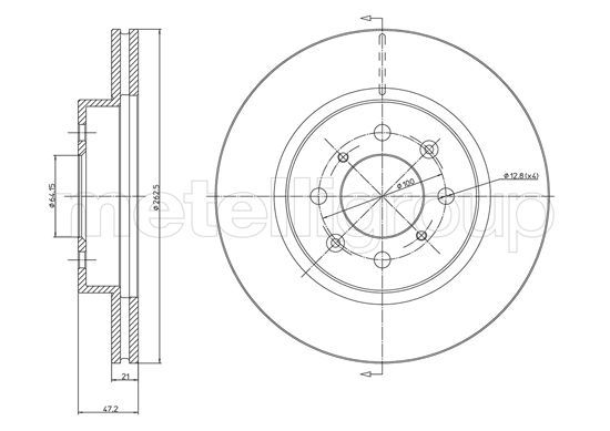 CIFAM 800-235 Brake Disc