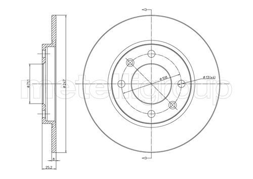 CIFAM 800-271 Brake Disc