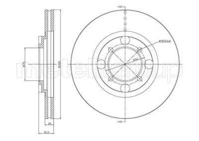 Brake Disc CIFAM 800-272
