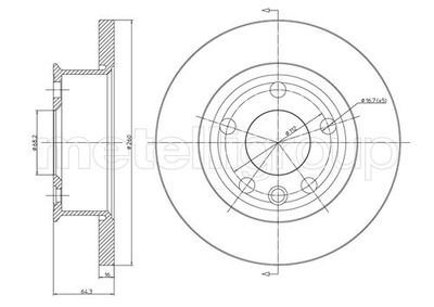 Brake Disc CIFAM 800-293