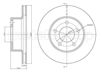 Brake Disc CIFAM 800-332