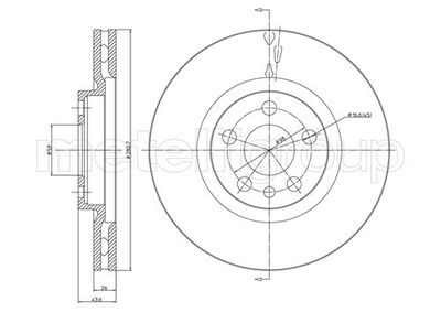 Brake Disc CIFAM 800-338